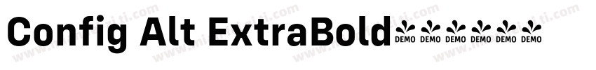 Config Alt ExtraBold字体转换